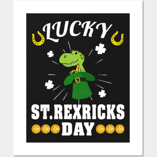 Lucky St.Rexricks Day T-Shirt Posters and Art